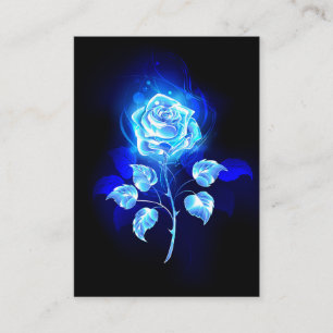 Burning Blue Rose Place Card