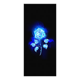 Burning Blue Rose Rack Card