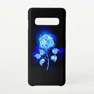 Burning Blue Rose Samsung Galaxy Case