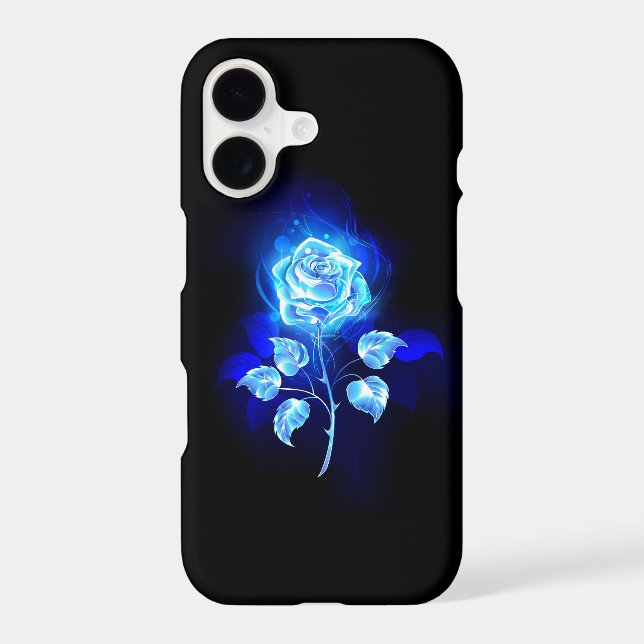 Burning Blue Rose Samsung Galaxy Case (Back)