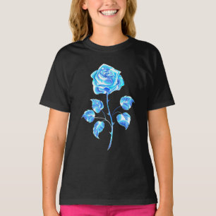 Burning Blue Rose T-Shirt