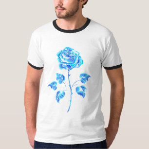 Burning Blue Rose T-Shirt