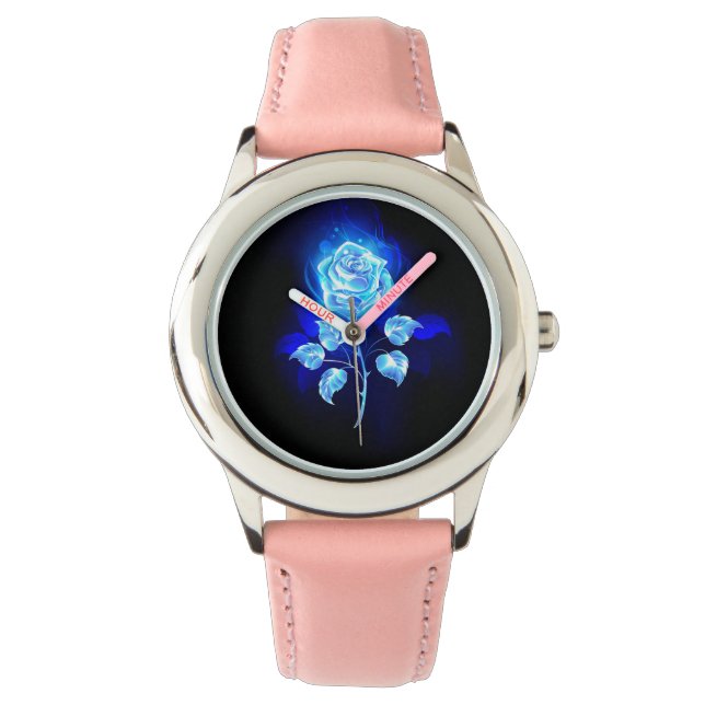 Burning Blue Rose Watch (Front)