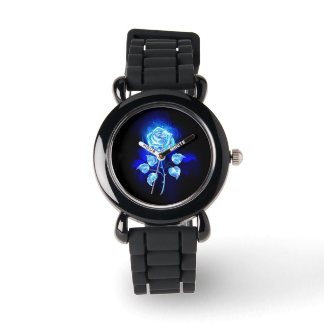 Burning Blue Rose Watch (Front)