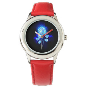 Burning Blue Rose Watch
