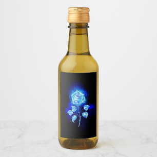Burning Blue Rose Wine Label