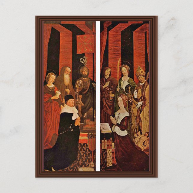 Burning Bush Triptych From The Left And Right Wing Postcard (Front)