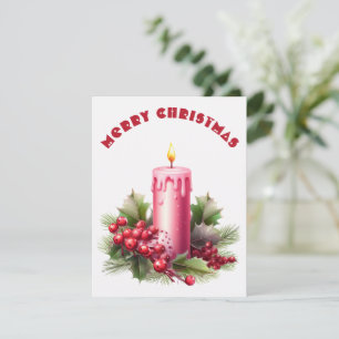 Burning Candle - Christmas Card