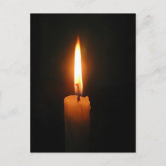 Burning Candle Postcard