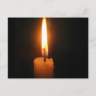 Burning Candle Postcard