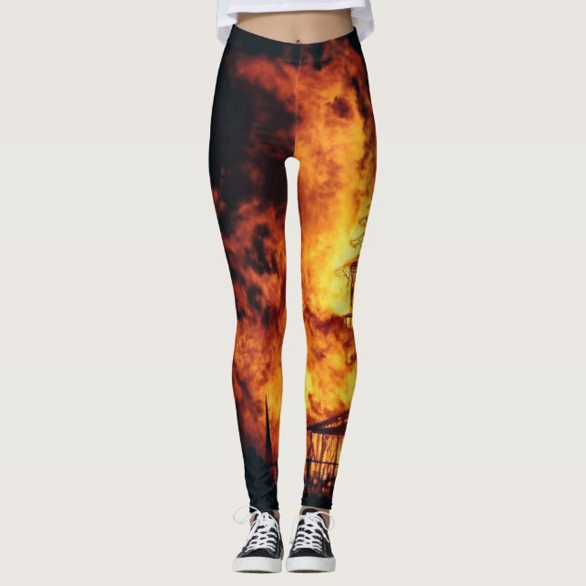 Burning Church Leggings (Front)