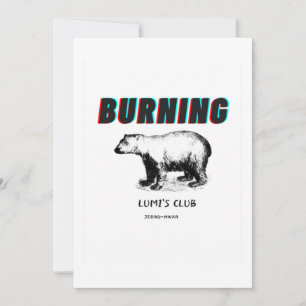 Burning Classic  Invitation