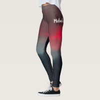 Burning clouds, fog and mountains monogram in sky