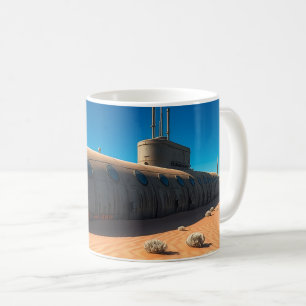 Burning desert coffee mug
