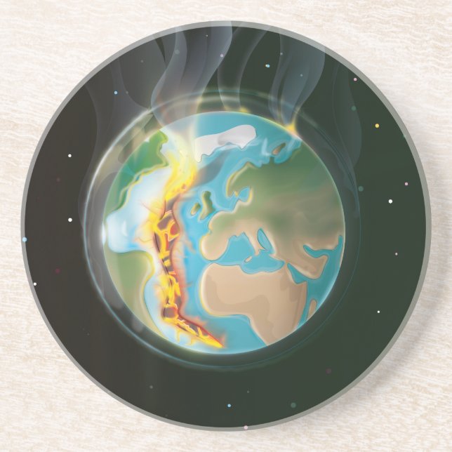 Burning Earth Coaster (Front)