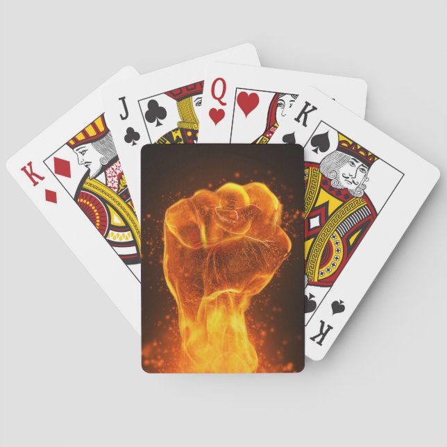 Burning Fist Playing Cards (Back)