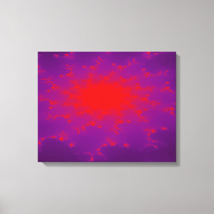 Burning Galaxy Canvas Print