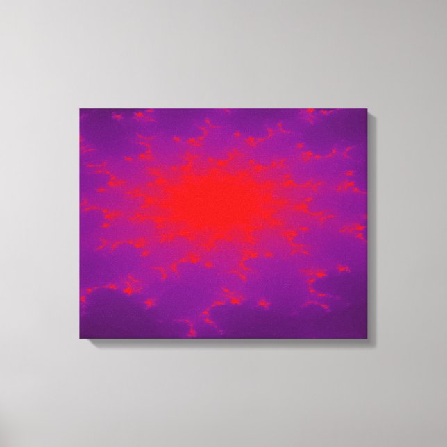 Burning Galaxy Canvas Print (Front)
