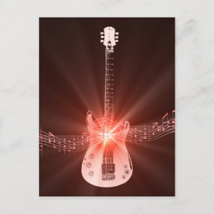 Burning Guitar Postcard