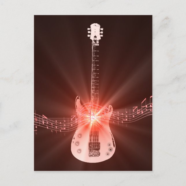 Burning Guitar Postcard (Front)