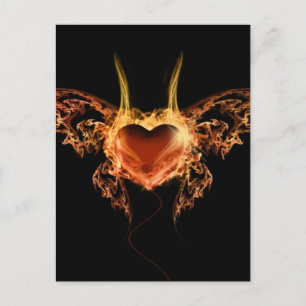 Burning Heart Postcard