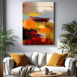 Burning Horizon Canvas Print