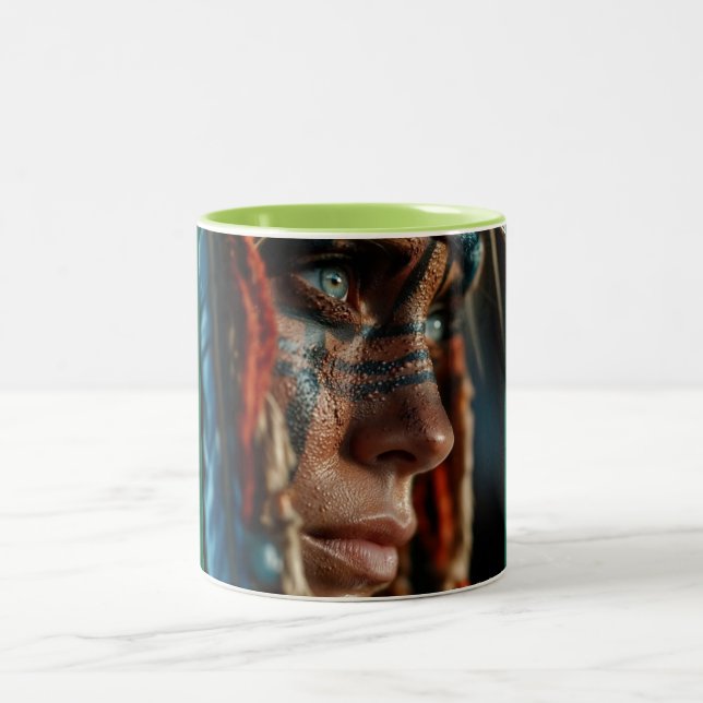Burning Ice Cube Coffee Mug – Fire & Ice Artistic  (Center)