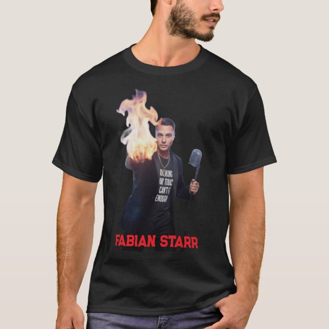 Burning in Your Touch Black T-Shirt - Fabian Starr (Front)