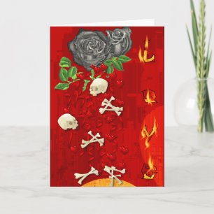 Burning Love Fire Holiday Card