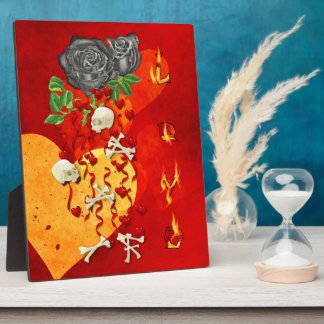Burning Love Fire Plaque