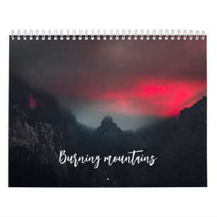 Burning mountains photography calendar