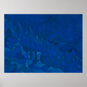 Burning of Darkness by Nicholas Roerich Poster