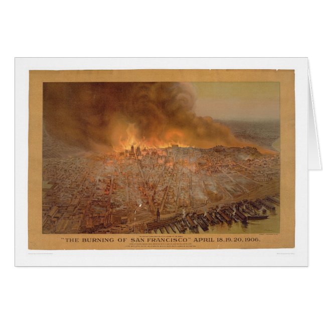 Burning of San Francisco April 18-20, 1906 (1596A) (Front Horizontal)