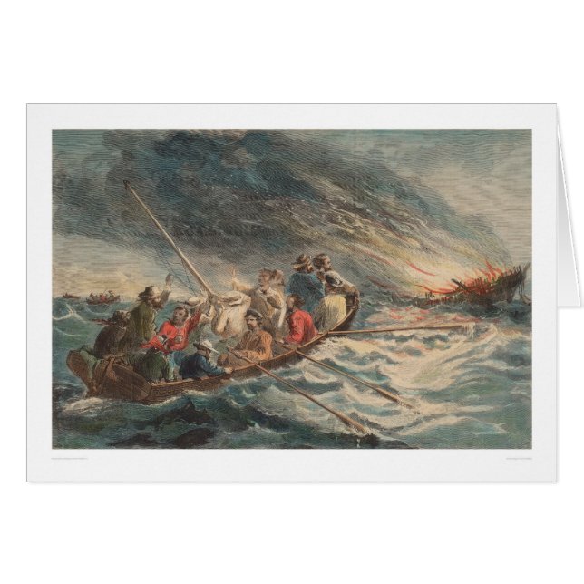 Burning of the California clipper "Hornet" (2511A) (Front Horizontal)