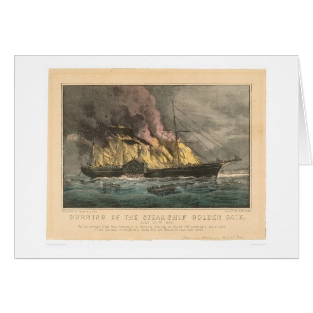 Burning of the Steamship Golden Gate (0144A) (Front Horizontal)