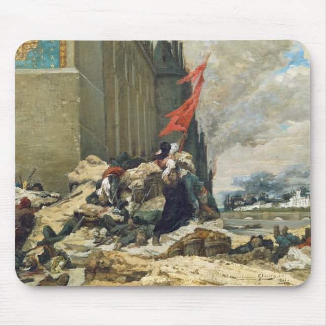 Burning of the Tuileries, 1871 Mouse Mat (Front)