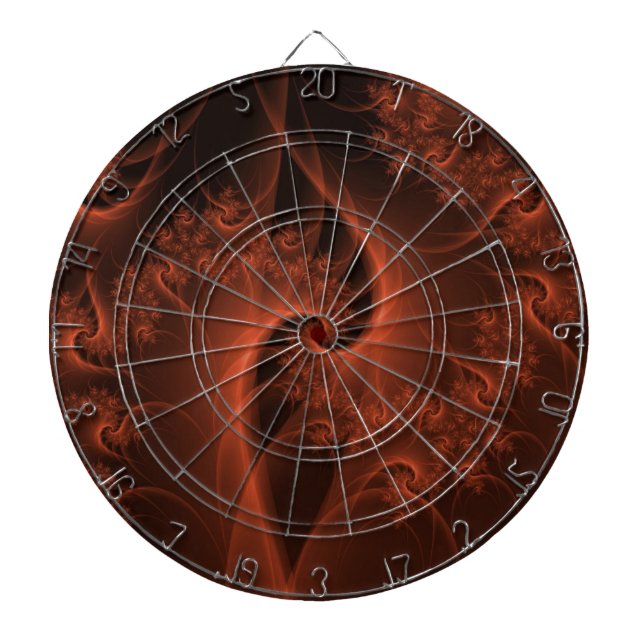 Burning Orange Twist Dartboard (Front)