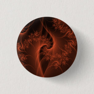 Burning Orange Twist Pinback Button