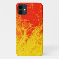 Burning red and yellow fire water