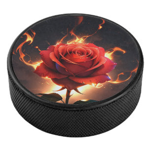 Burning Rose – Passion Meets Destruction in Striki Hockey Puck