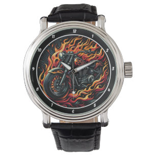 Burning Rubber, Fiery Watch Face.