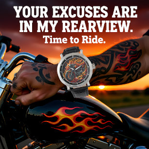 Burning Rubber, Fiery Watch Face.