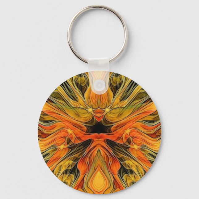 Burning Sage Bush (Key Chain) Key Ring (Front)