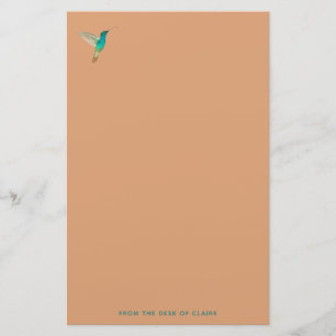 Burning Sand Hummingbird Stationery Paper