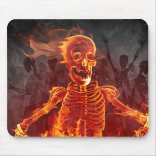 Burning Skeleton Mouse Mat