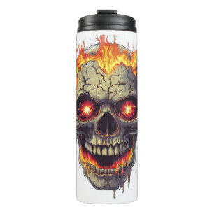 Burning Skull Inferno Thermal Tumbler