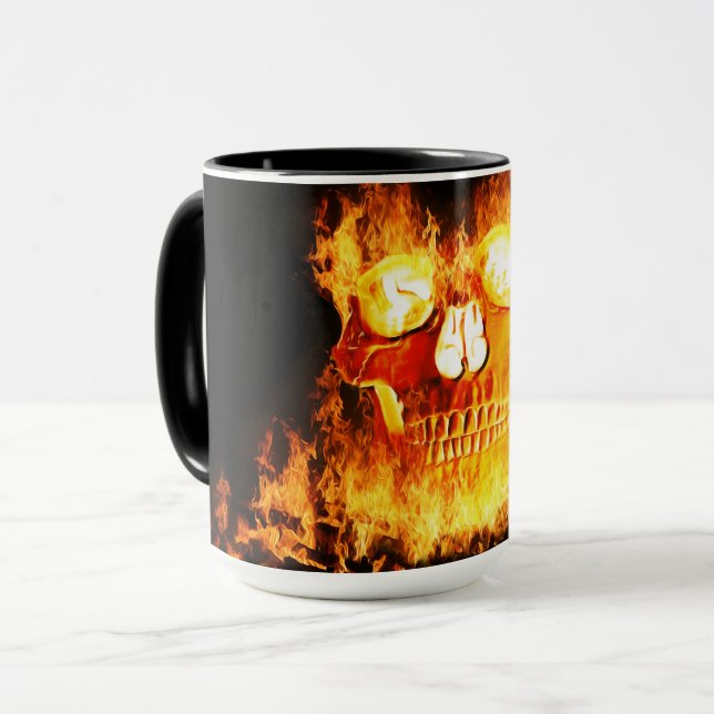 Burning Skull Mug