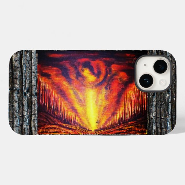 Burning Sky Case-Mate iPhone Case (Back (Horizontal))