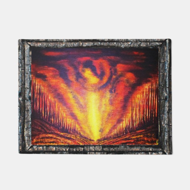 Burning Sky Doormat (Front)