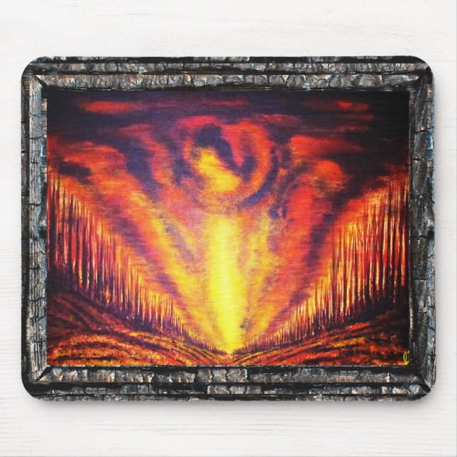 Burning Sky Mouse Mat (Front)